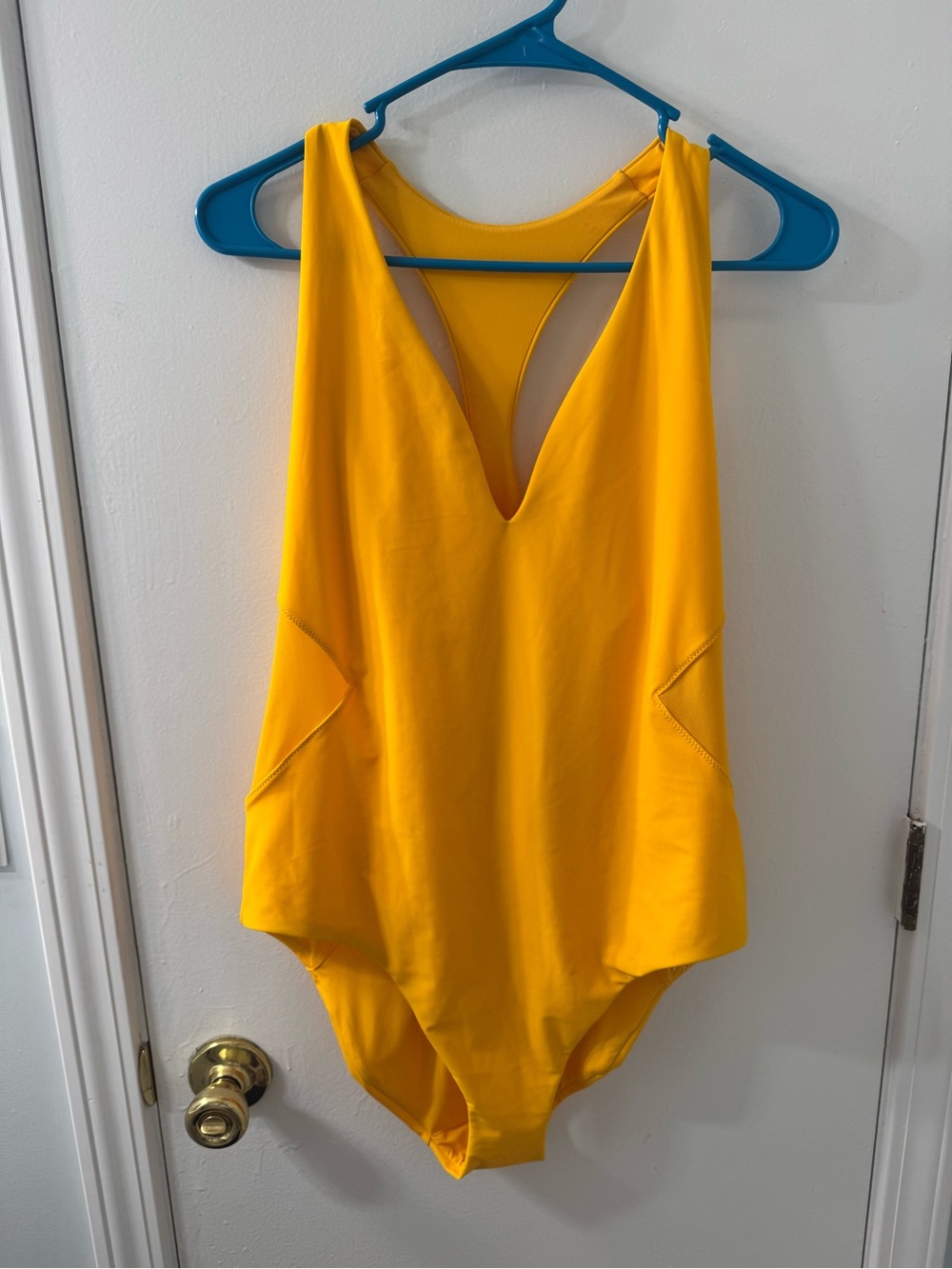 Sweaty Betty Yellow One-Piece Swimsuit
